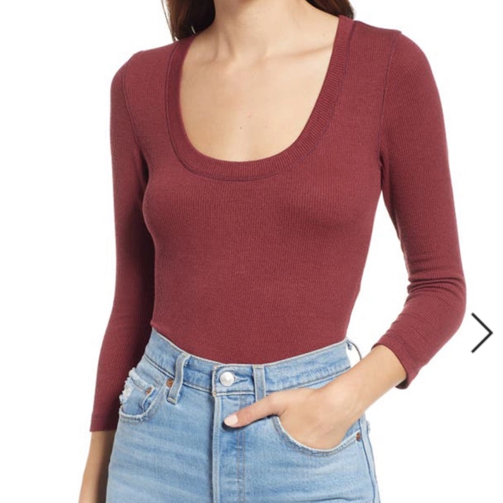 FREE PEOPLE Ribbed Body Suit